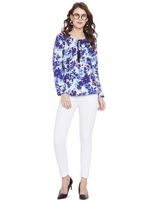tassel tie up floral top - 15969489 - Standard Image - 4