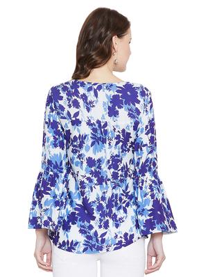 bell sleeved floral top - 15969490 - Standard Image - 3