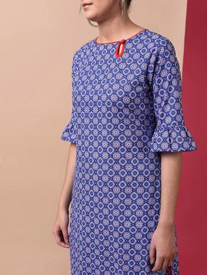 key hole printed kurta pant set - 15969549 - Standard Image - 5