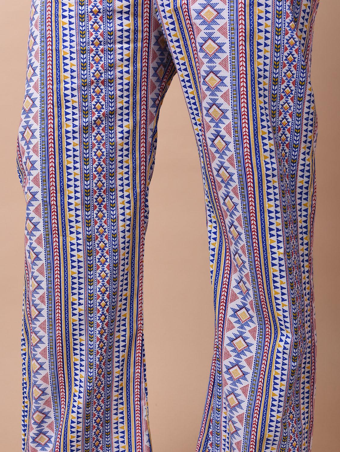 key hole printed kurta pant set - 15969549 - Zoom Image - 7