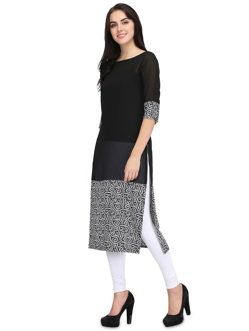 straight printed kurta - 15969609 - Zoom Image - 2