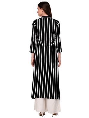 a-line straight kurta - 15969632 - Standard Image - 3