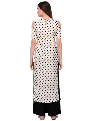 straight polka dot kurta - 15969636 - Standard Image - 3