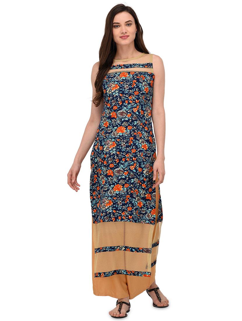straight ditsy floral kurta - 15969638 - Zoom Image - 1