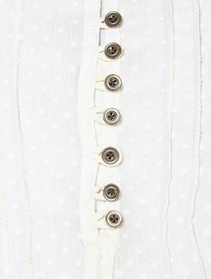 pin tucked button detail dobby top - 15969715 - Standard Image - 4