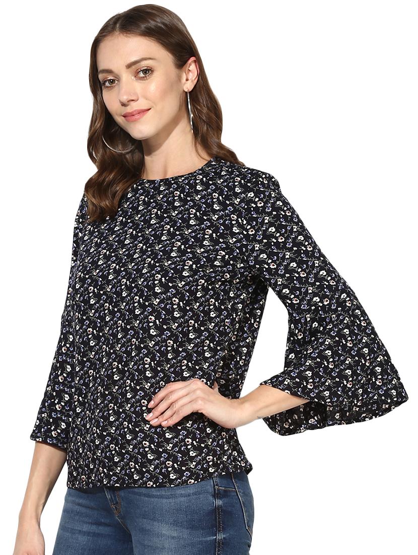 bell sleeved floral top - 15969720 - Zoom Image - 2
