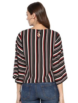 tie knot striped top - 15969727 - Standard Image - 3