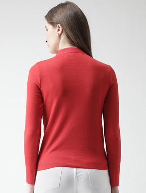 tie up choker neck ribbed top - 15969752 - Standard Image - 3