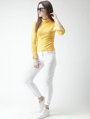 turtle neck button detail top - 15969755 - Standard Image - 3