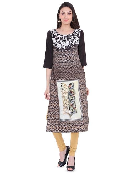 digital printed straight kurta - 15969855 - Standard Image - 1