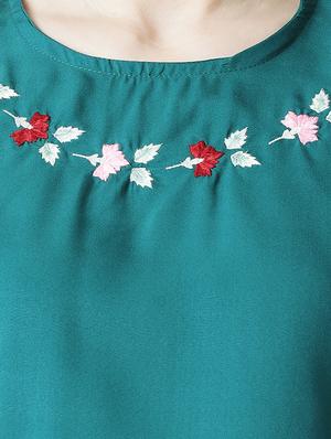 bell sleeved embroidered top - 15969968 - Standard Image - 5