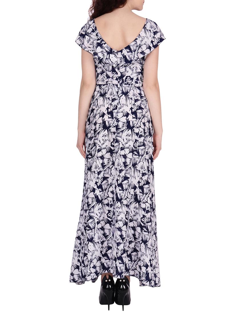 ruffle detail floral maxi dress - 15970269 - Zoom Image - 3