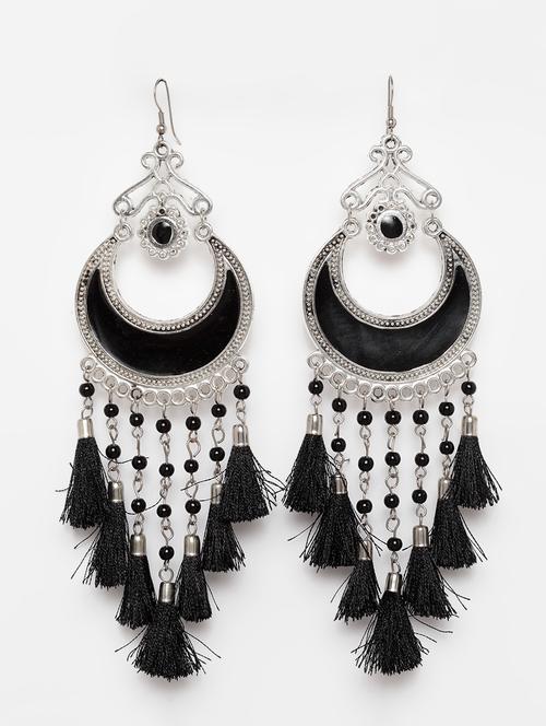 black brass chandballi earring - 15970408 - Standard Image - 1