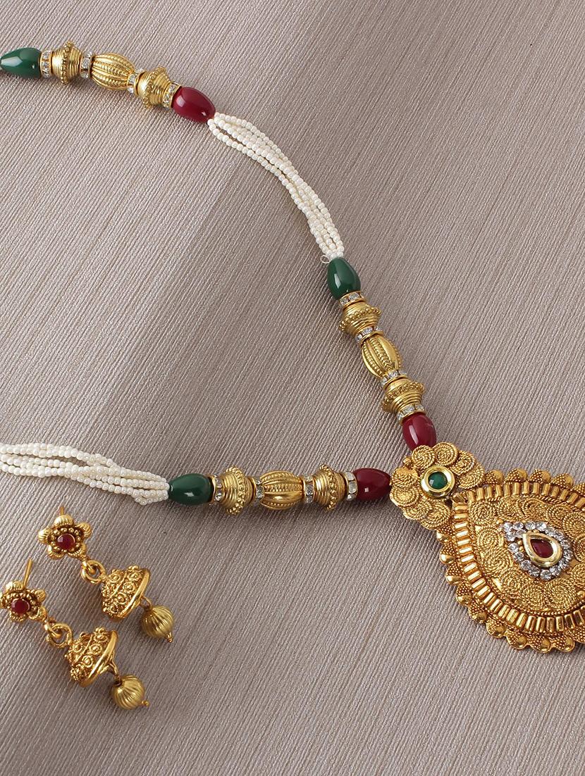 gold brass other necklace - 15970525 - Zoom Image - 1