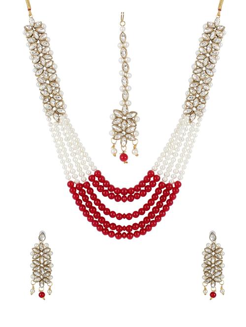 red brass long necklace - 15970568 - Standard Image - 1