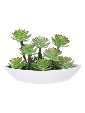 green plastic artificial plant with abs plastic pot by aapno rajasthan - 15970682 - Standard Image - 2