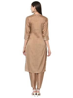 solid straight kurta - 15970757 - Standard Image - 3