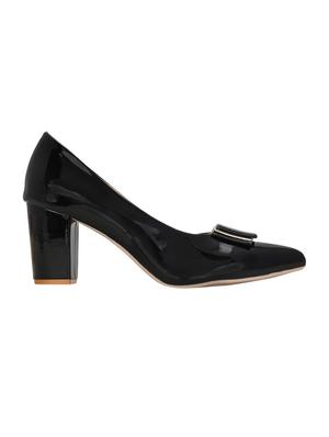 black slip on pumps - 15971444 -  Standard Image - 1