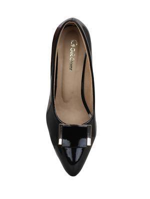 black slip on pumps - 15971444 - Standard Image - 4