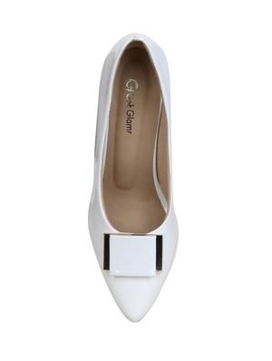 white slip on pumps - 15971447 - Standard Image - 4