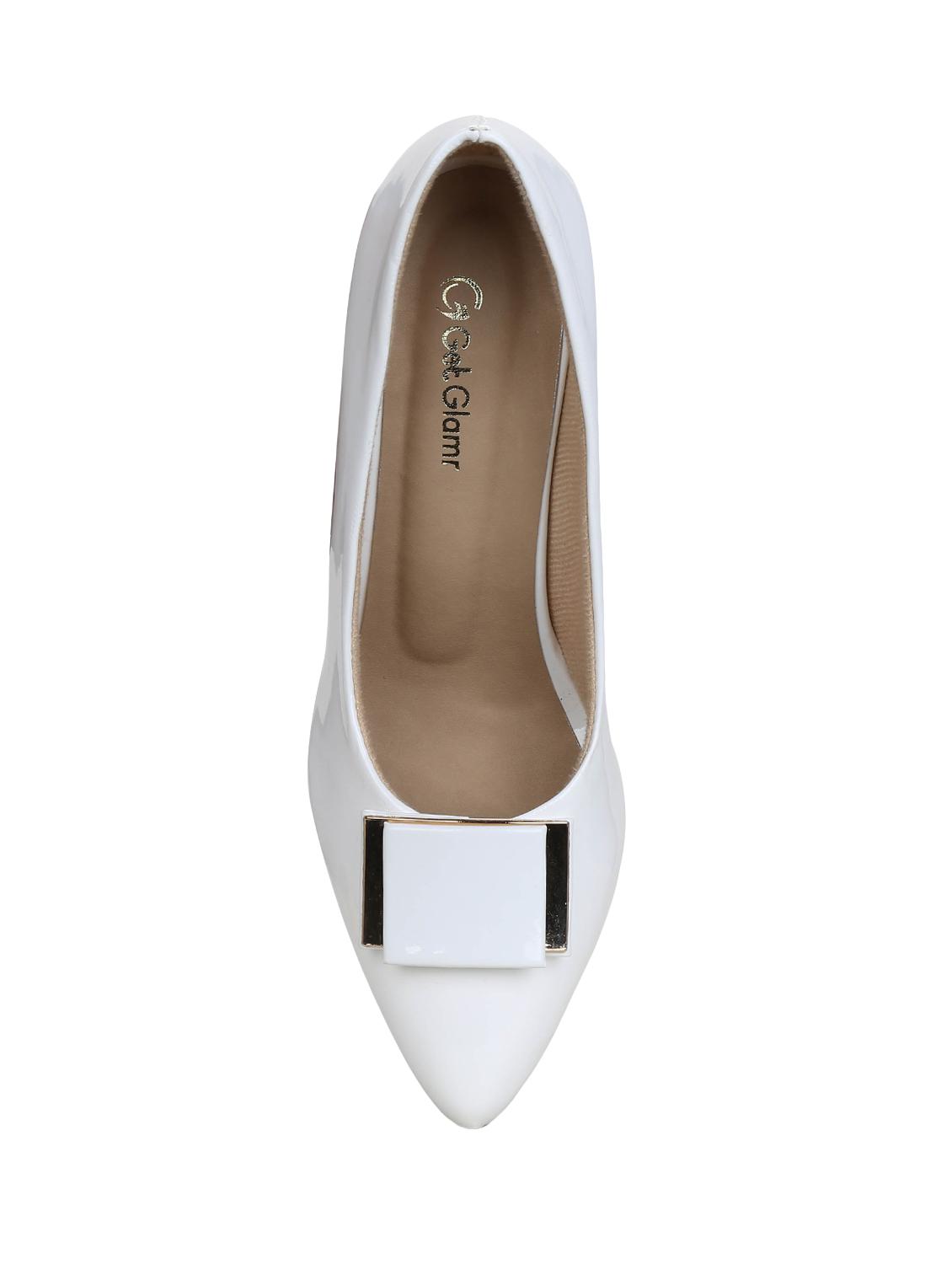 white slip on pumps - 15971447 - Zoom Image - 4