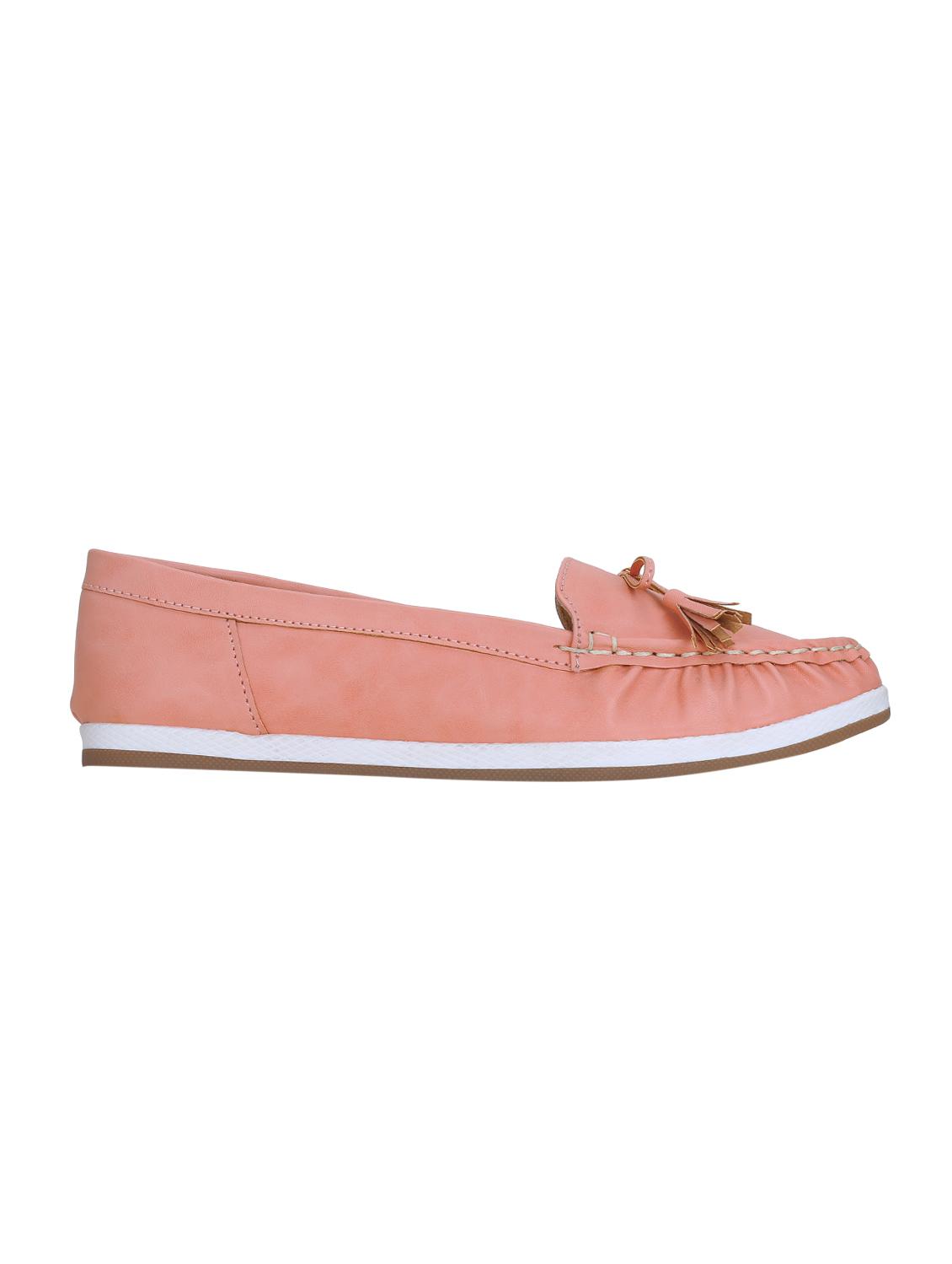 pink slip on loafers - 15971450 - Zoom Image - 2