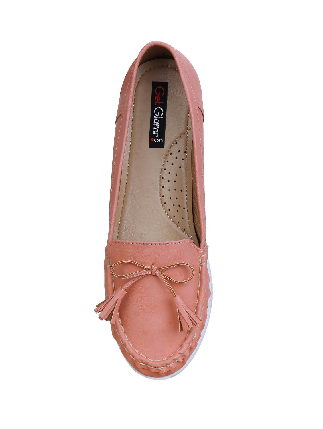 pink slip on loafers - 15971450 - Zoom Image - 4