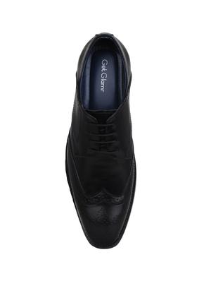 black leather lace-up derbys - 15971459 - Standard Image - 4