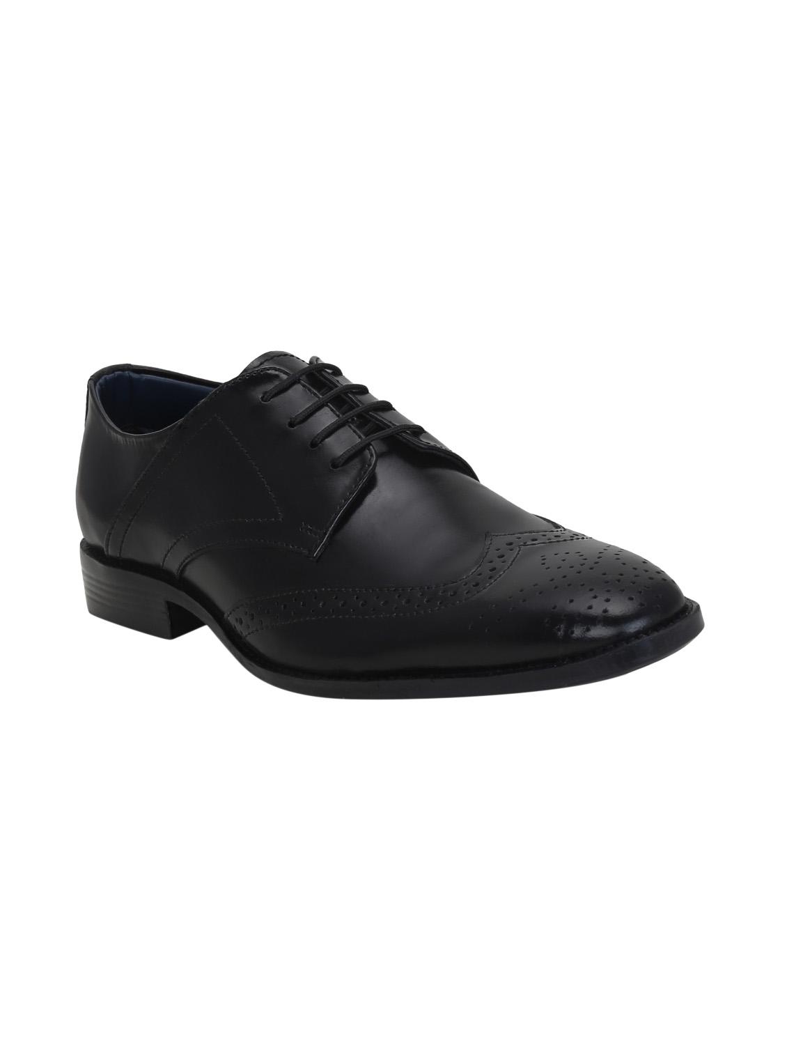black leather lace-up derbys - 15971459 - Zoom Image - 1