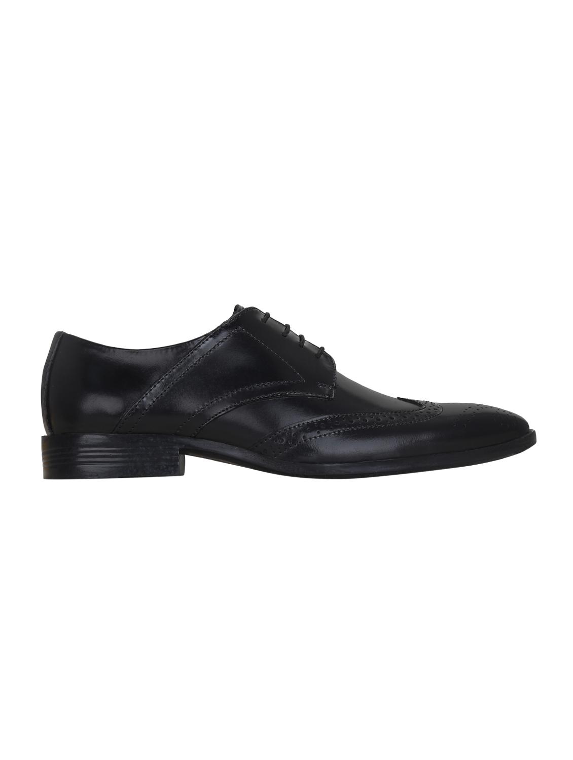black leather lace-up derbys - 15971459 - Zoom Image - 2