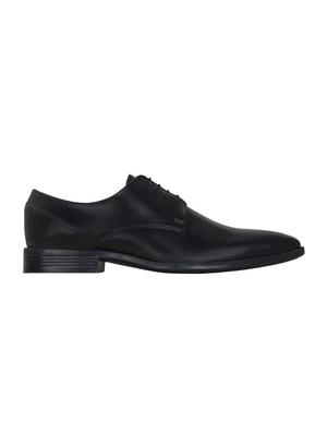 black leather lace-up derbys - 15971460 - Standard Image - 2