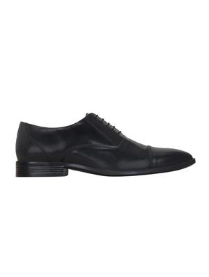 black leather lace-up oxfords - 15971466 - Standard Image - 2
