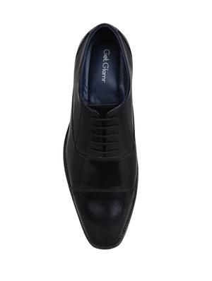 black leather lace-up oxfords - 15971466 - Standard Image - 4