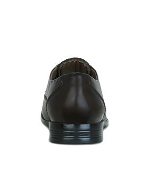 brown leather lace-up oxfords - 15971467 - Standard Image - 3