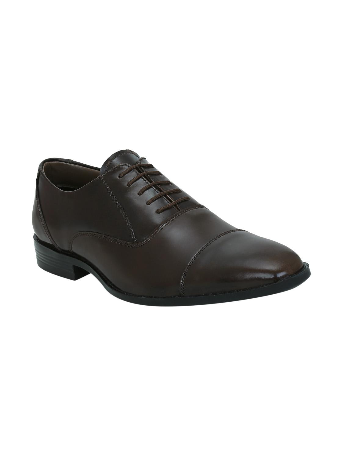 brown leather lace-up oxfords - 15971467 - Zoom Image - 1