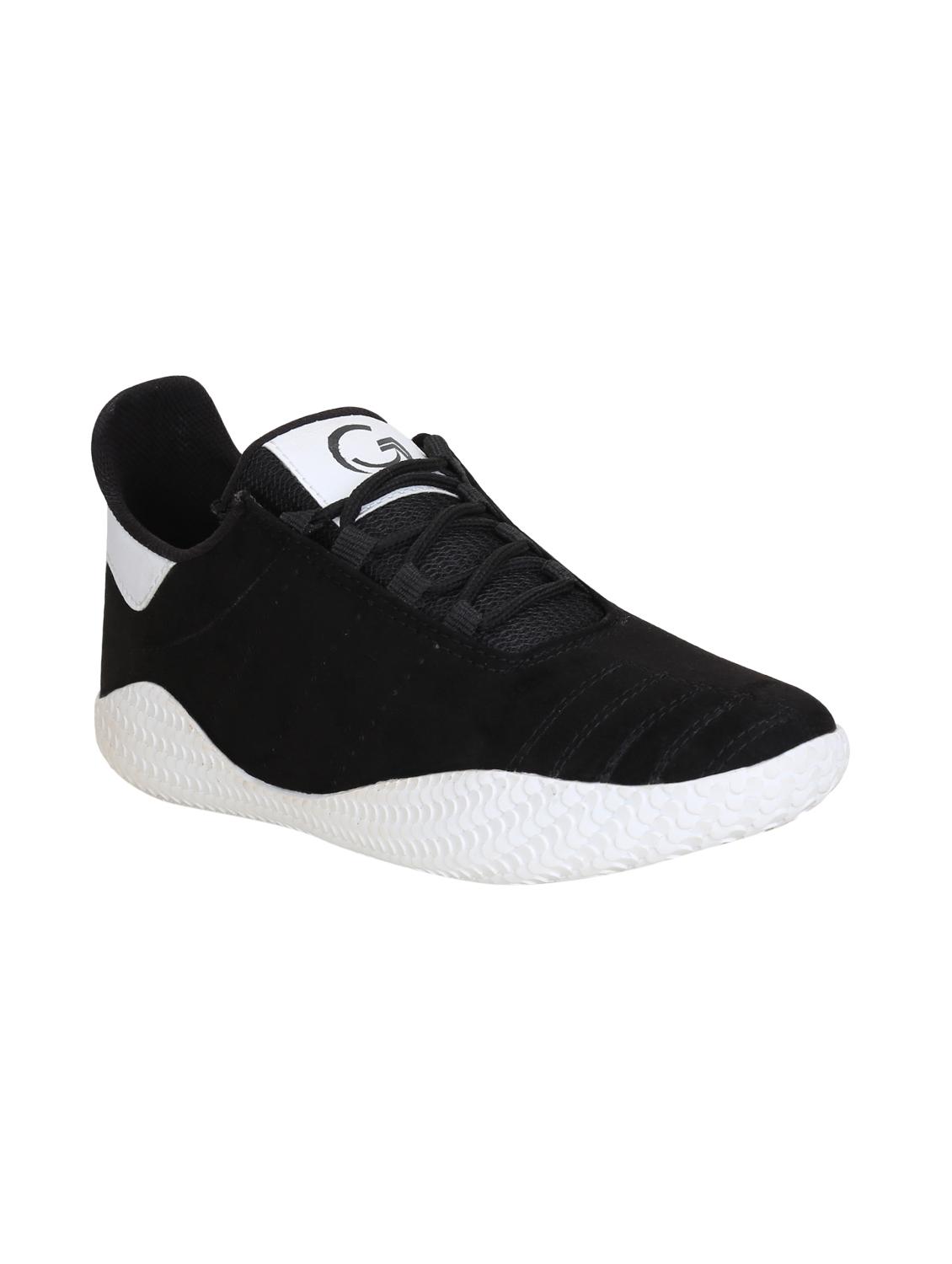 black leatherette sport shoes - 15971468 - Zoom Image - 1