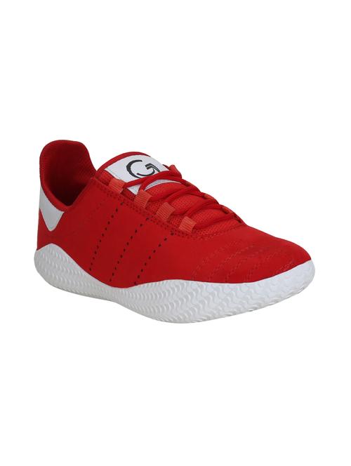 red leatherette sport shoes - 15971470 - Standard Image - 1