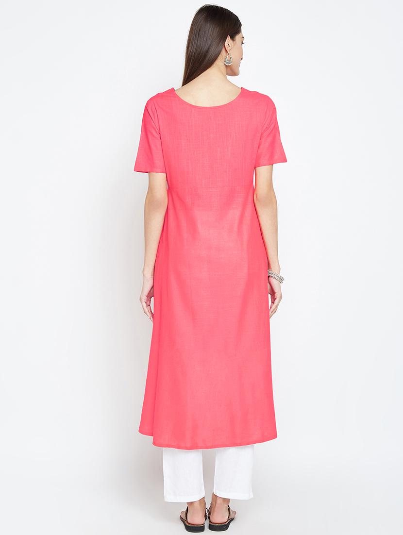 high low printed kurta - 15971476 - Zoom Image - 3