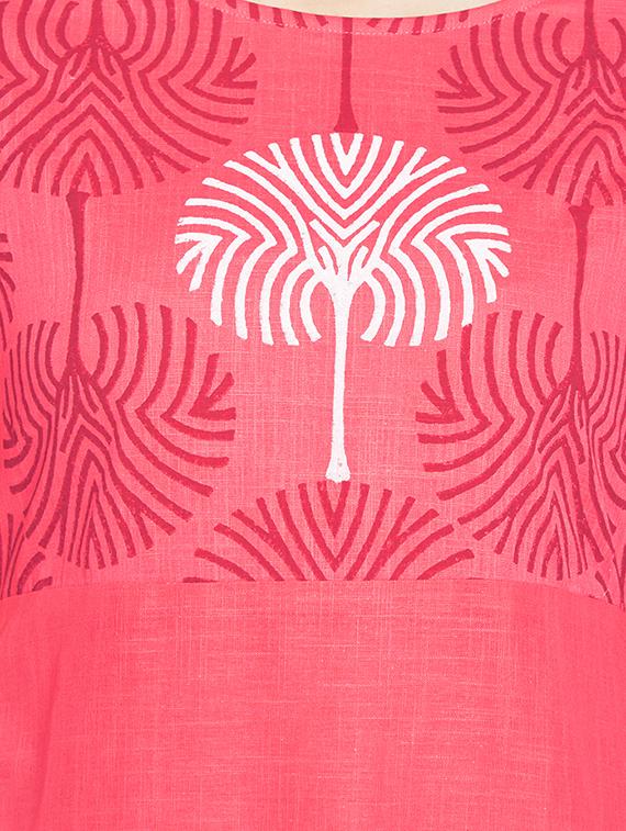 high low printed kurta - 15971476 - Zoom Image - 4