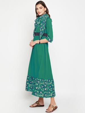 flared printed dress - 15971506 - Standard Image - 2