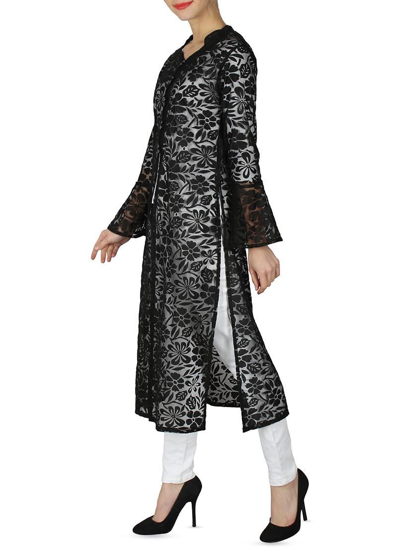 straight bell sleeves shrug - 15971560 - Zoom Image - 2