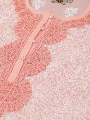 chikankari straight kurti - 15971777 - Standard Image - 5