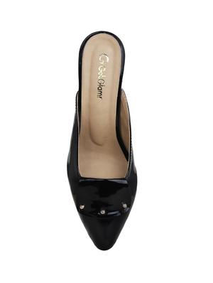 black slip on mules - 15971787 - Standard Image - 4