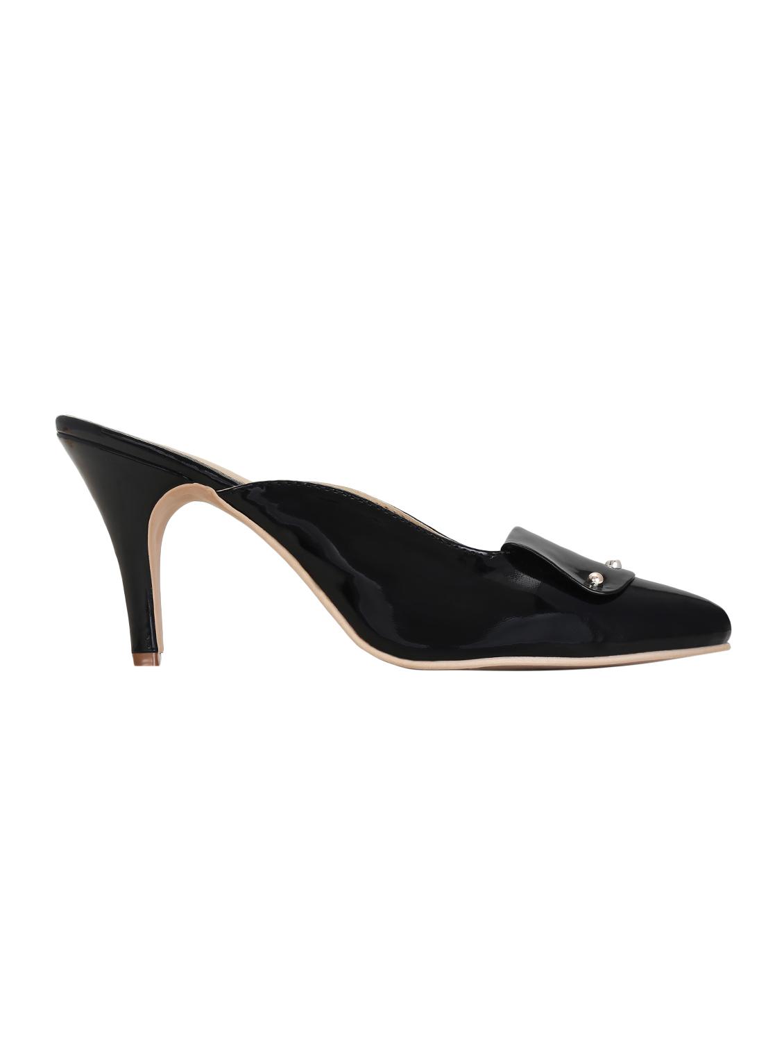 black slip on mules - 15971787 - Zoom Image - 2