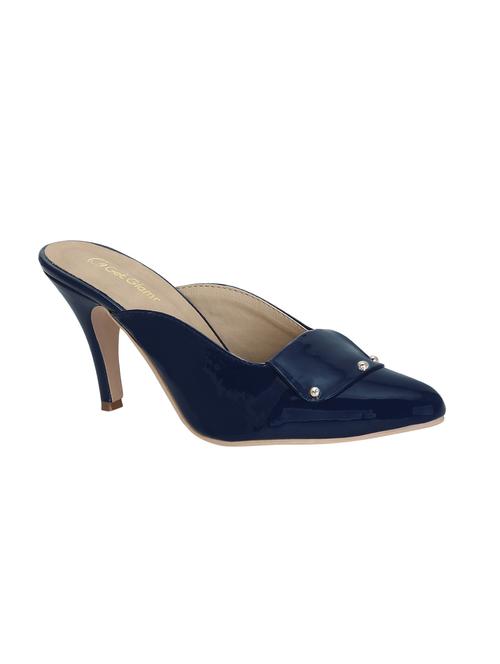 navy slip on mules - 15971788 - Standard Image - 1