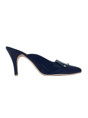 navy slip on mules - 15971788 - Standard Image - 2