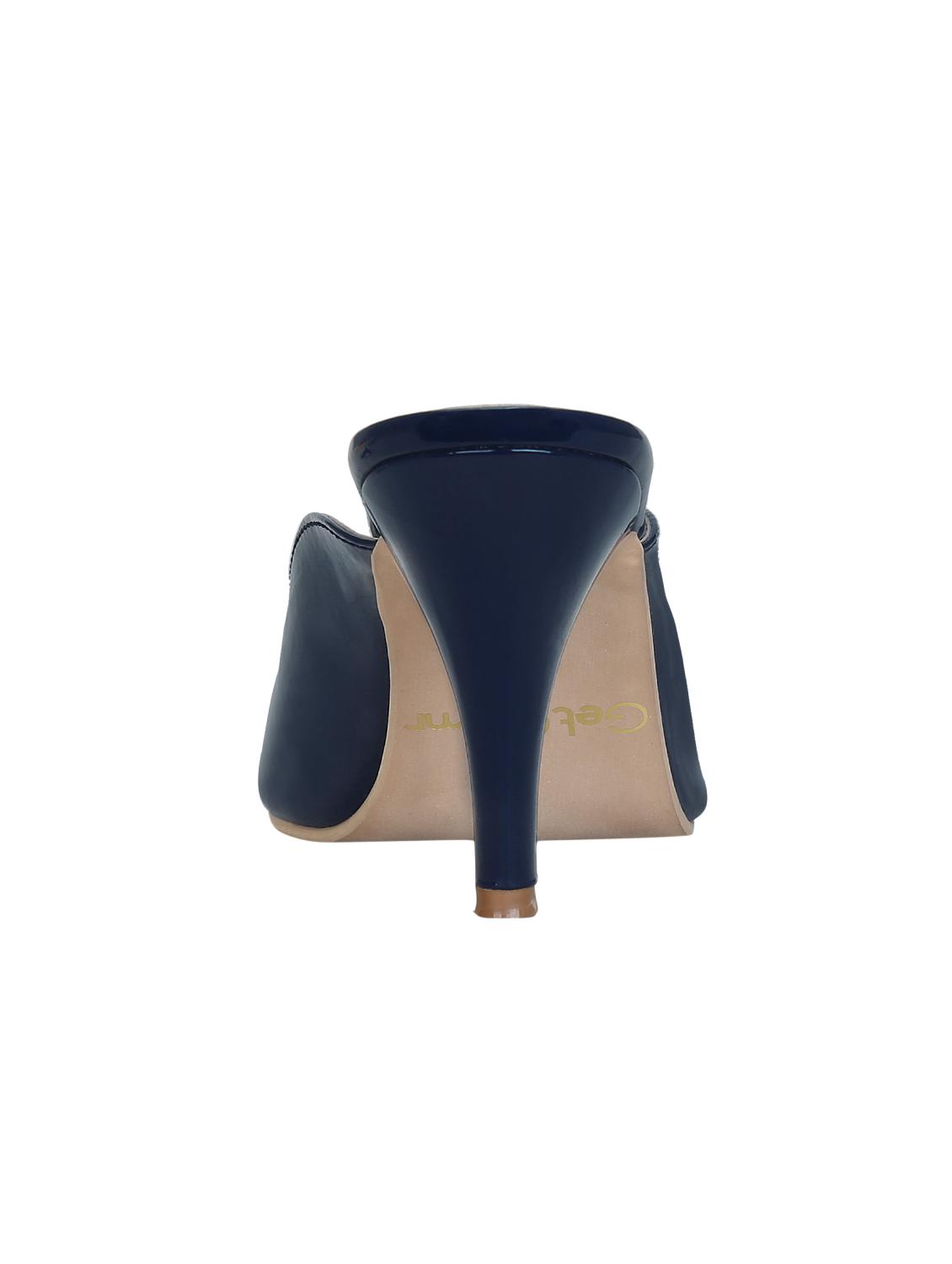 navy slip on mules - 15971788 - Zoom Image - 3