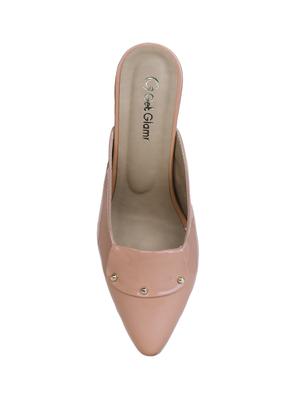 pink slip on mules - 15971789 - Standard Image - 4