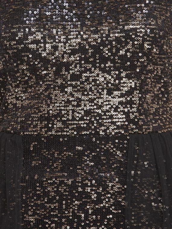 mesh paneled sequined layered dress - 15972026 - Zoom Image - 3