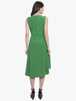 tie up waist high low dress - 15972028 - Standard Image - 2